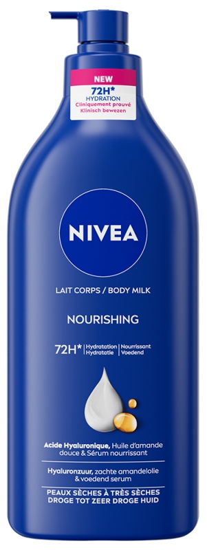 NIVEA Rich Nourishing Telové mlieko bohatá 72-hodinová hydratácia 625 ml