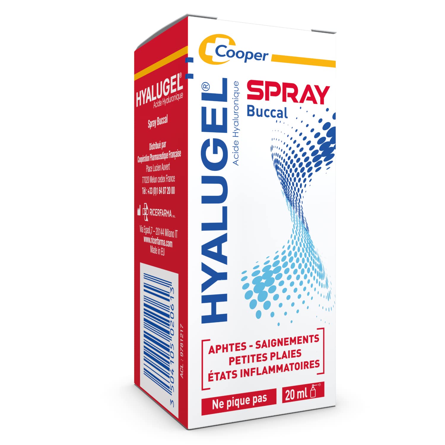 Cooper Hyalugel ústny sprej 20 ml