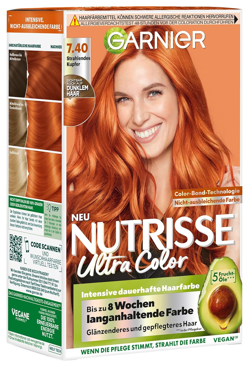 Garnier Nutrisse Ultra color 7.40 Žiarivá medená