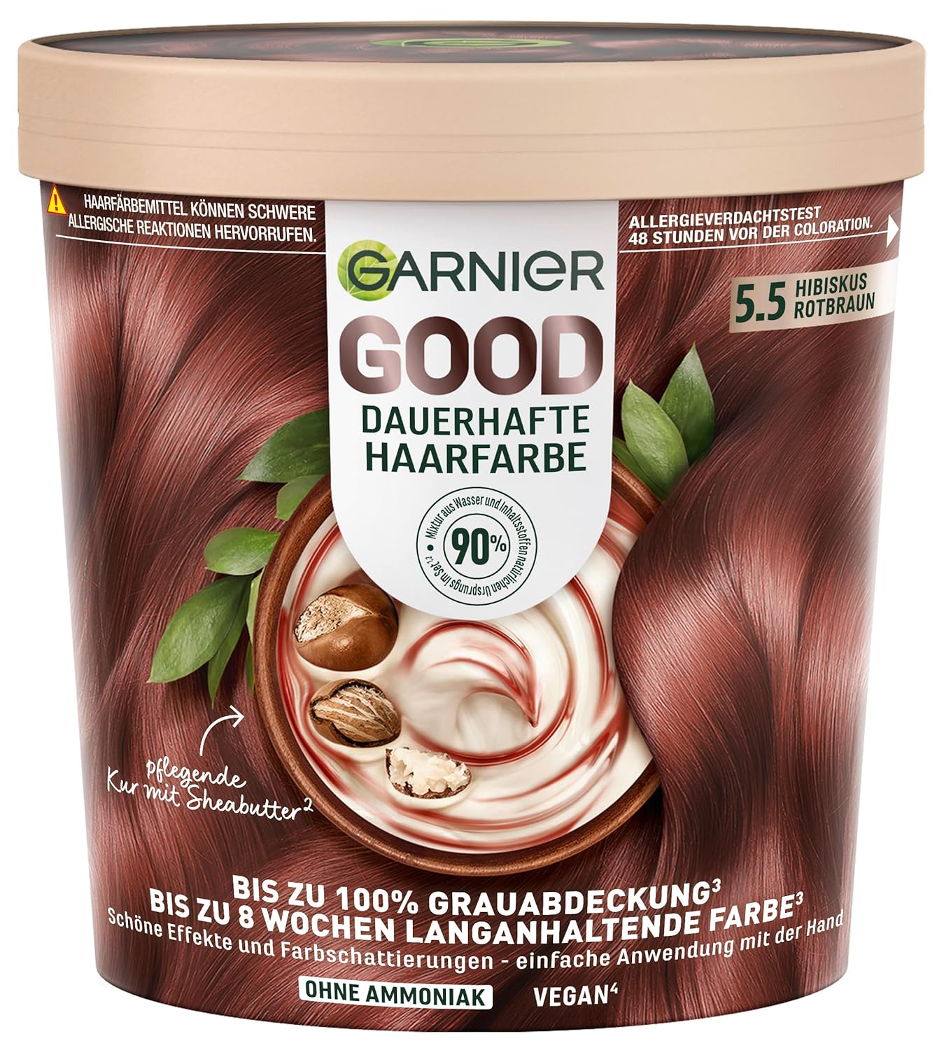 Garnier Good Permanentná farba na vlasy, 5.5 Ibištekovo červenohnedá 160 ml