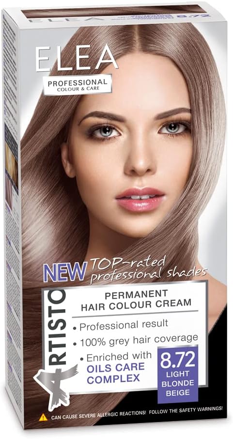 Elea Professional Permanentná farba Aristo - č. 8,72 Svetlo blond béžová 123 ml