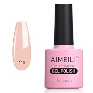 AIMEILI Soak Off UV LED Nude Gel lak na nechty - Clivia Miniata (119) 10ml