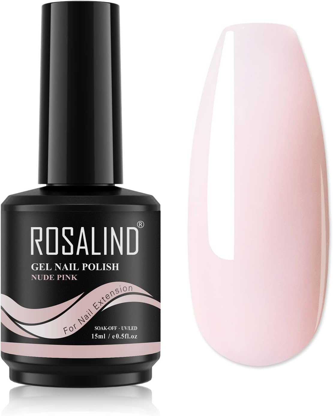 ROSALIND Nude Pink Gel Predlžovanie nechtov, 15ml