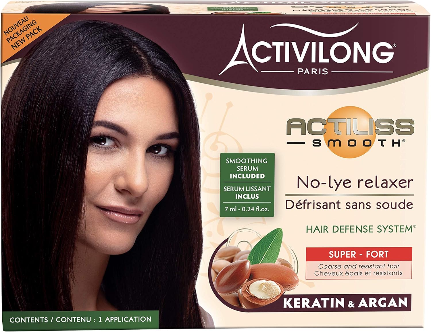 Activilong - Actiliss smooth - Relaxer bez lúhu - Argan a keratín - Super silný