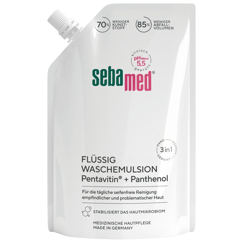 Sebamed tekutý umývací gél, náhradné náplň 400 ml