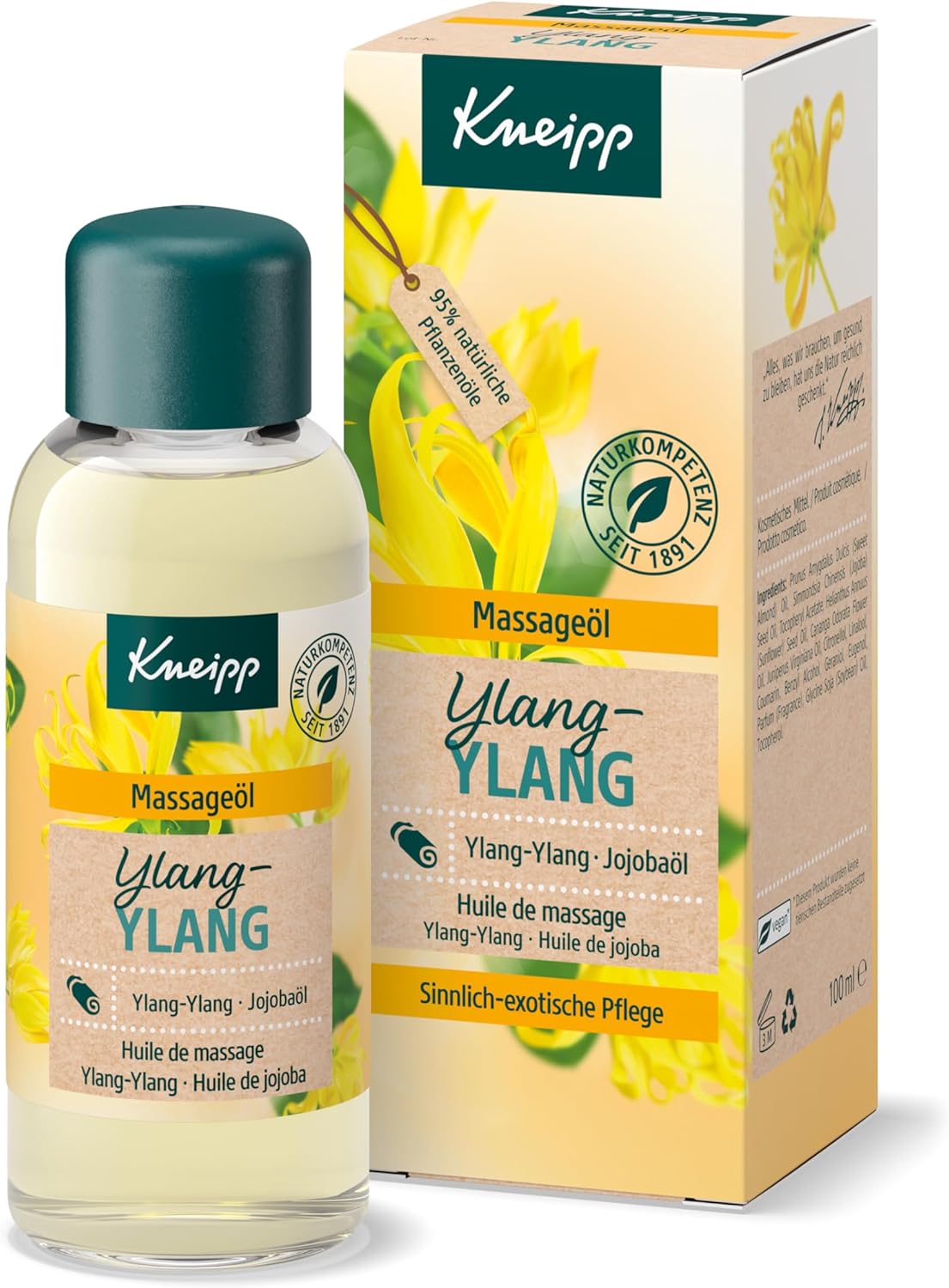 Kneipp Výživný masážny olej Ylang Ylang, 100 ml