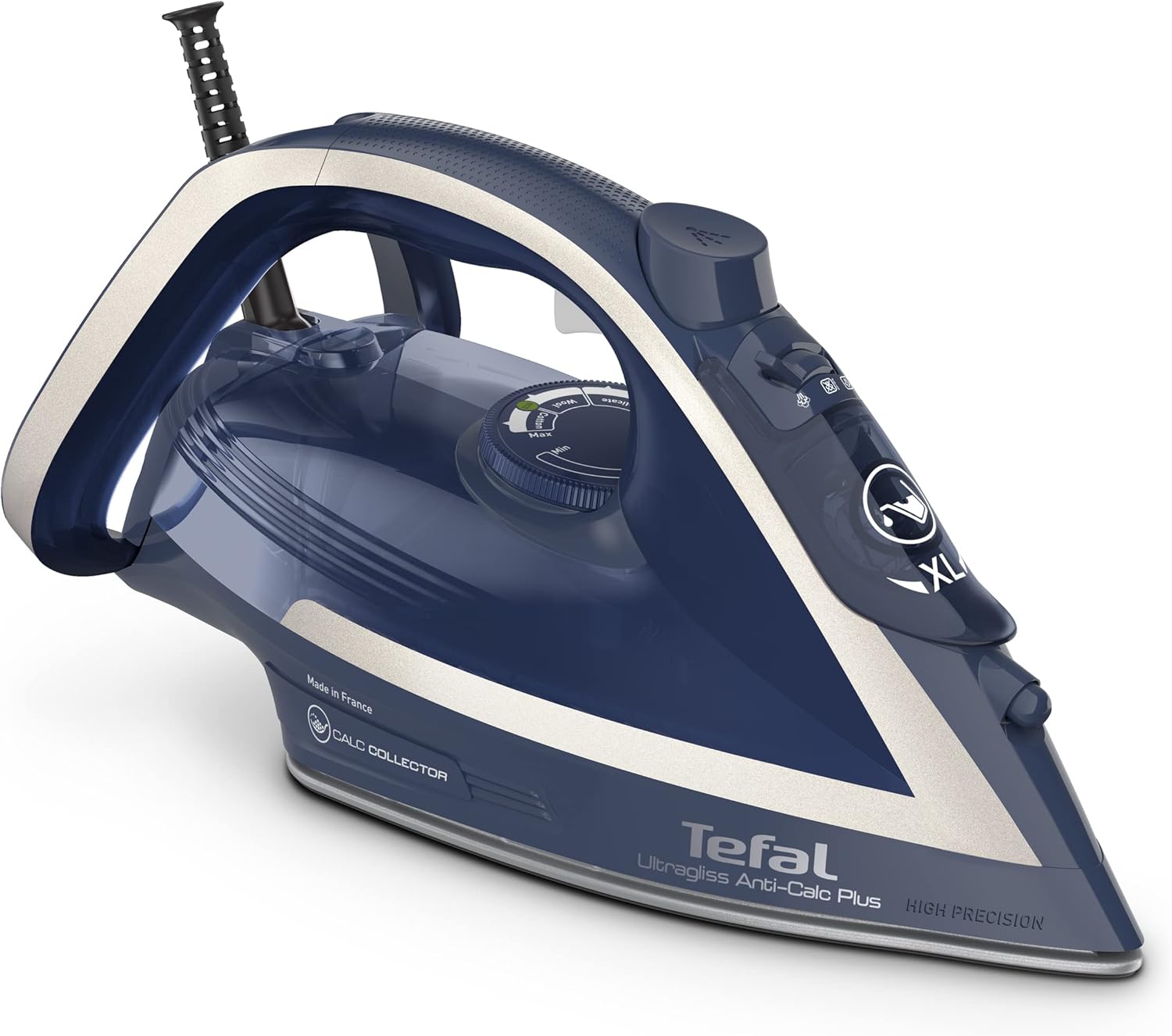 Naparovacia žehlička Tefal Ultragliss Anti-Clac Plus, 2800 W, modrá/čierna - FV6830E0