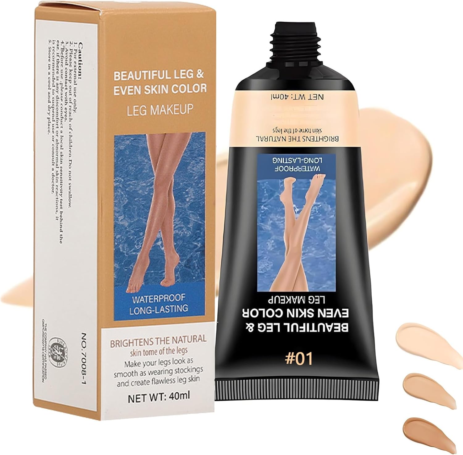 O´cheal Vodoodolný make-up na nohy, ktorý sa nerozmazáva-01, 40ml