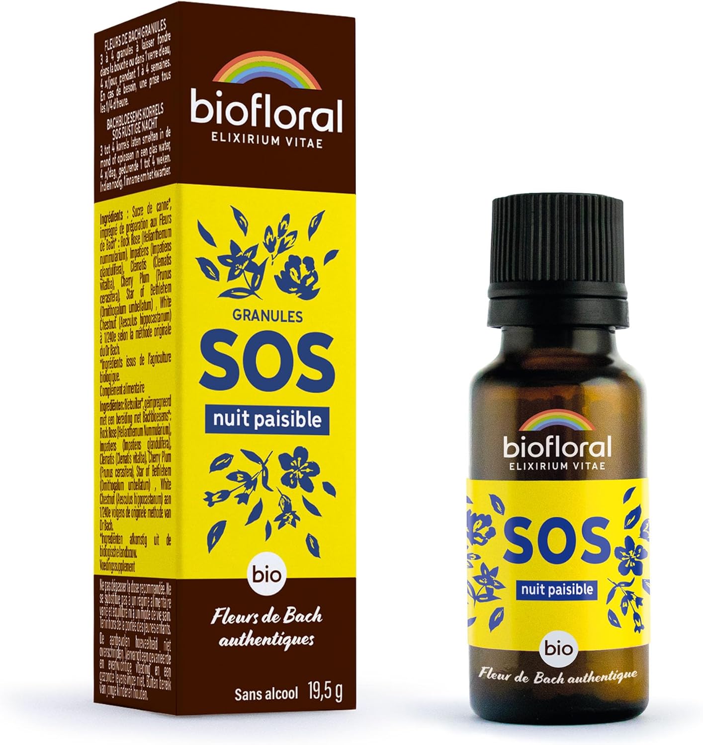 BIOFLORAL - SOS Záchrana tichej noci - Organické granule - 19,5 g Exp.: 2026+