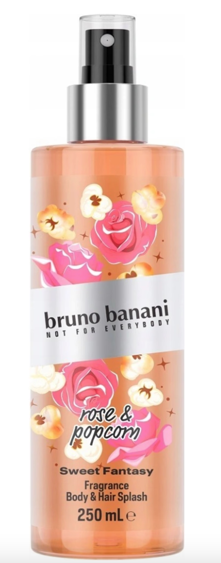 Bruno Banani Rose & Popcorn telový sprej, 250 ml