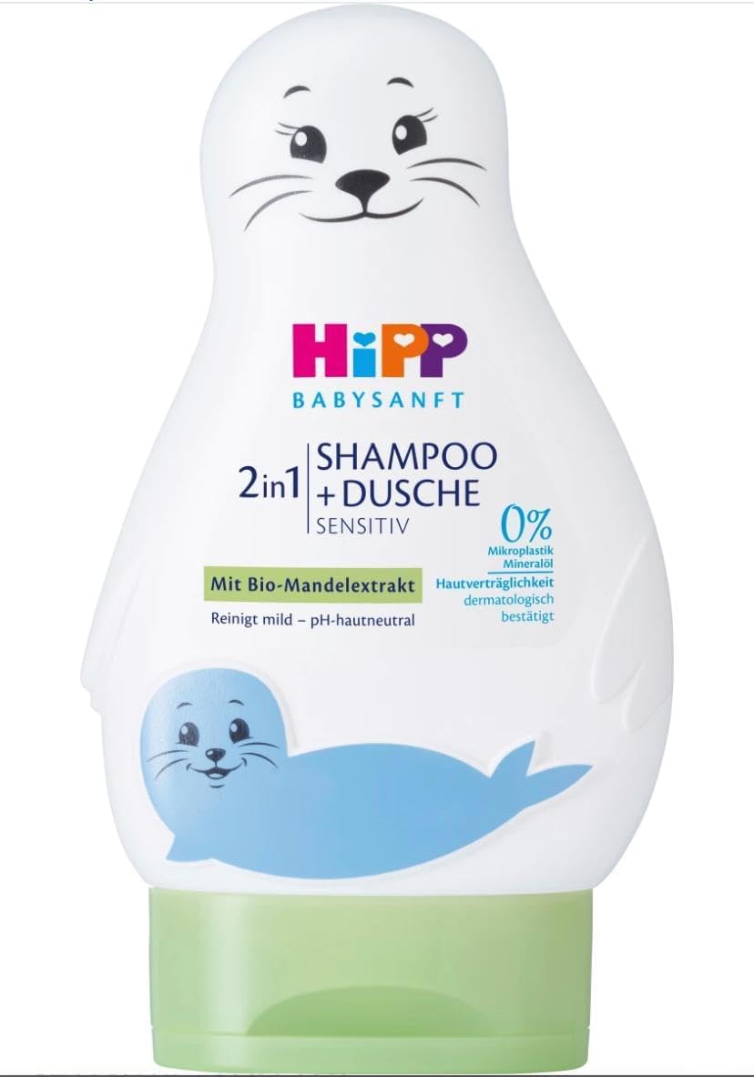 Hipp detský šampón a sprchový gél 2v1 sensitive, 200 ml