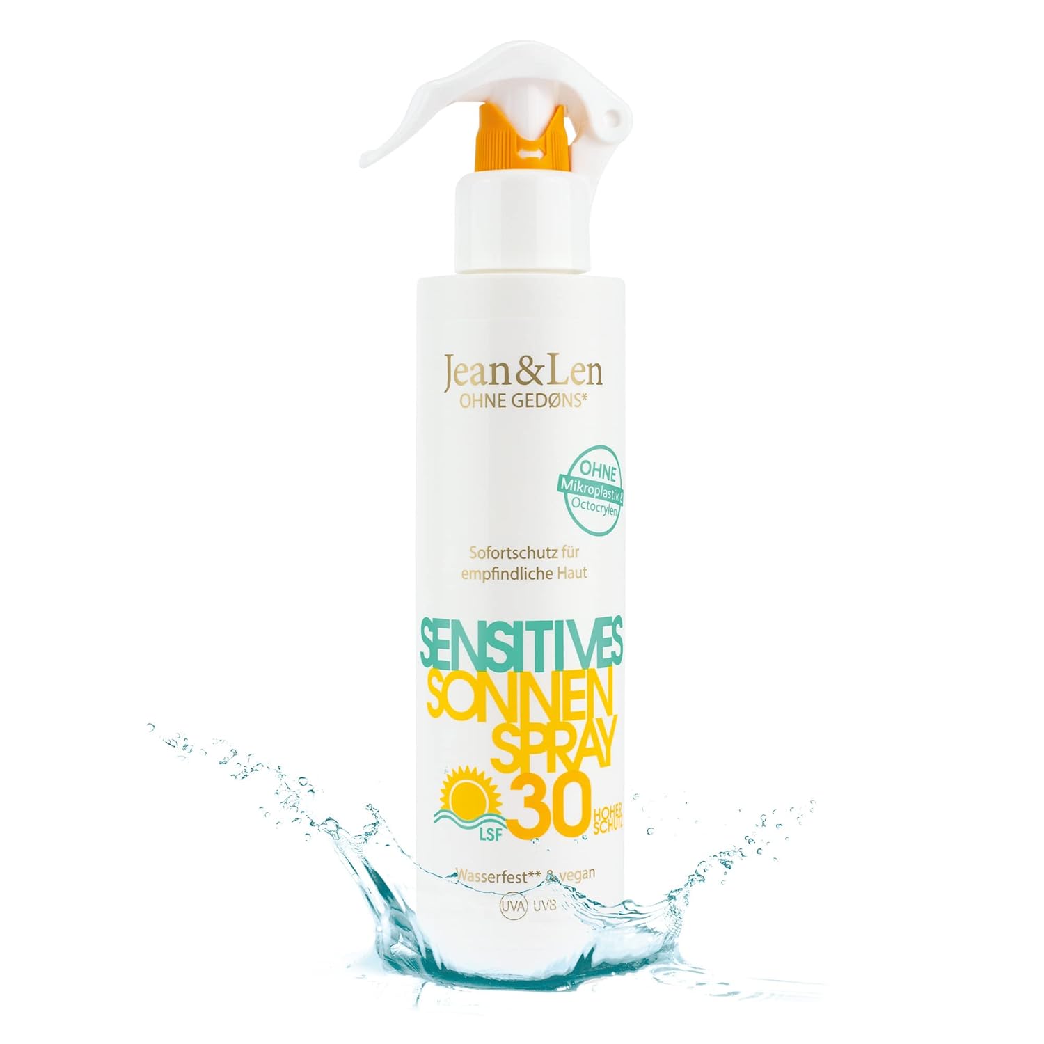Jean & Len vodeodolný opaľovací sprej s SPF30 250 ml