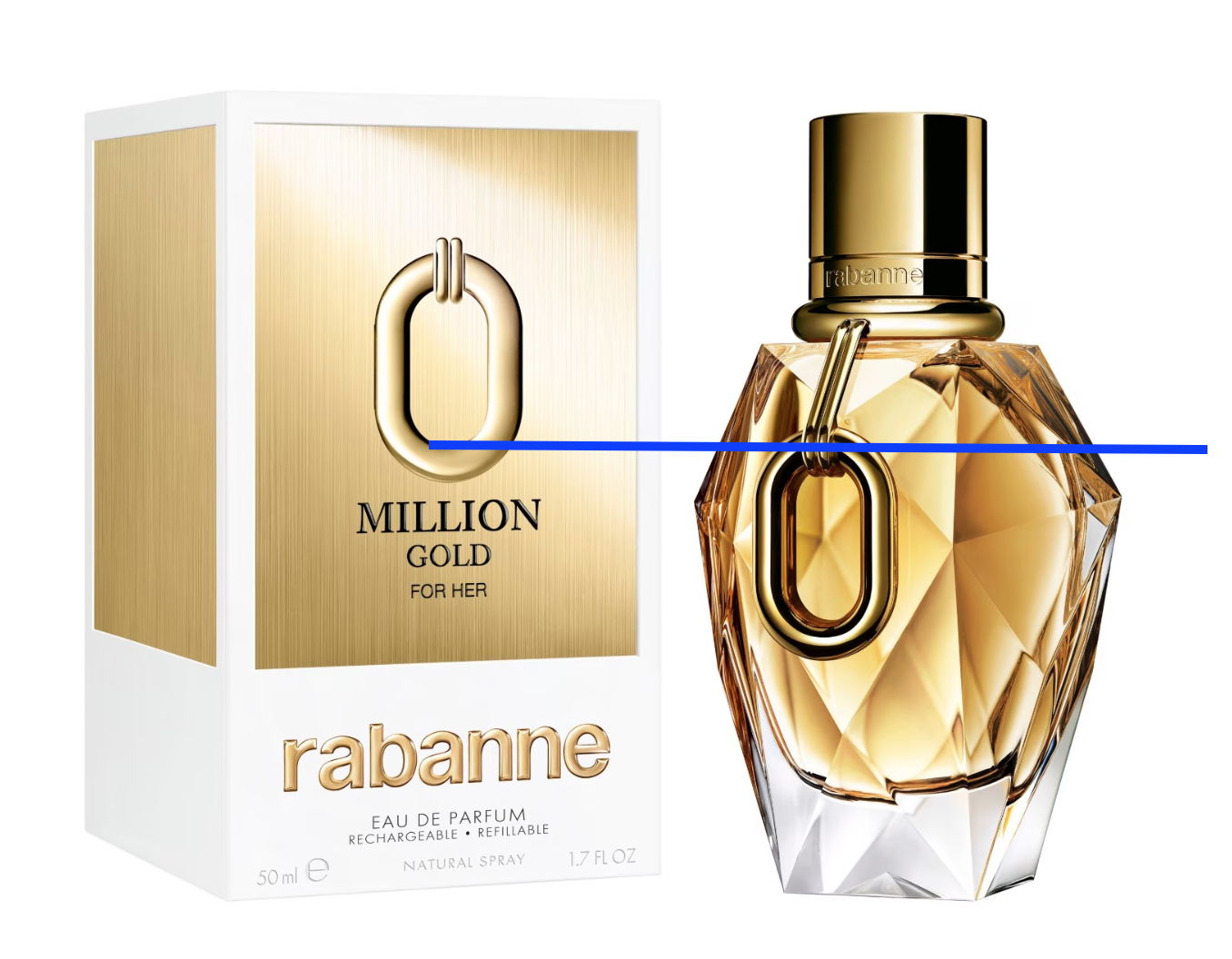 Paco Rabanne MILLION Gold For Her EDP, 50 ml (Chýba časť obsahu)