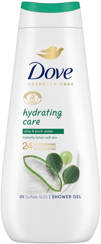 Dove Advanced Care Aloe & Birch Water Hydratačný sprchový gél 400 ml
