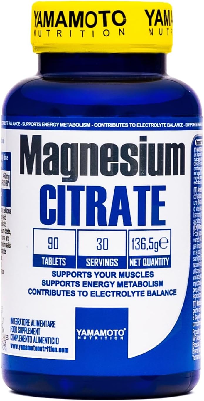 YAMAMOTO NUTRITION Doplnok stravy s citrátom horčíka 90 tabliet Exp.: 2026+