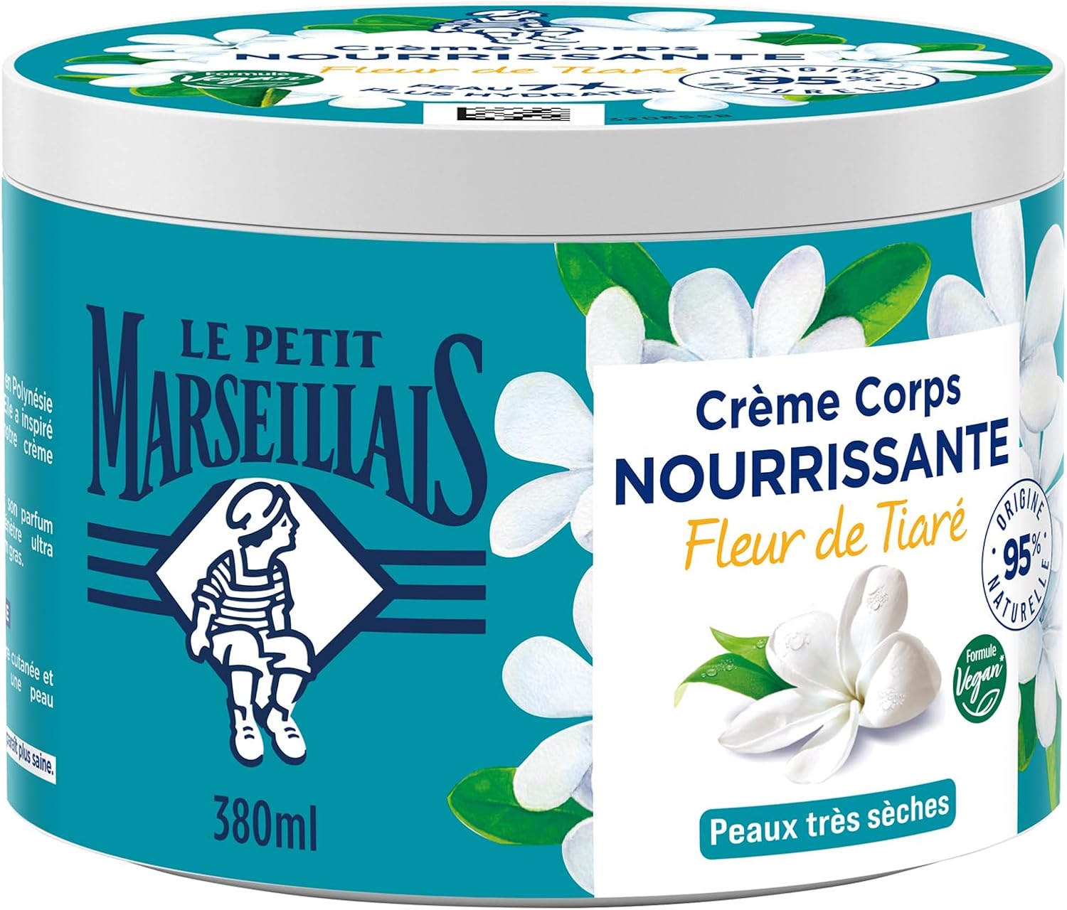 Le Petit Marseillais Výživný telový krém s kvetom tiare 380 ml