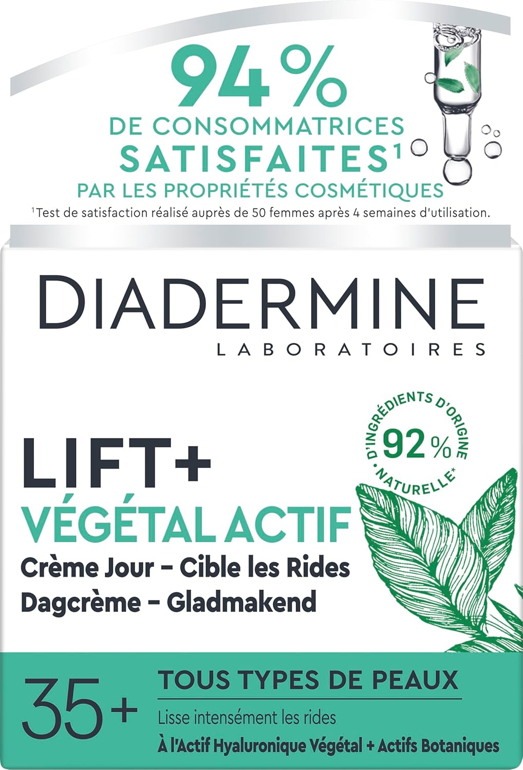 Diadermine - Lift + Plant Active - Denný krém proti vráskam 50 ml