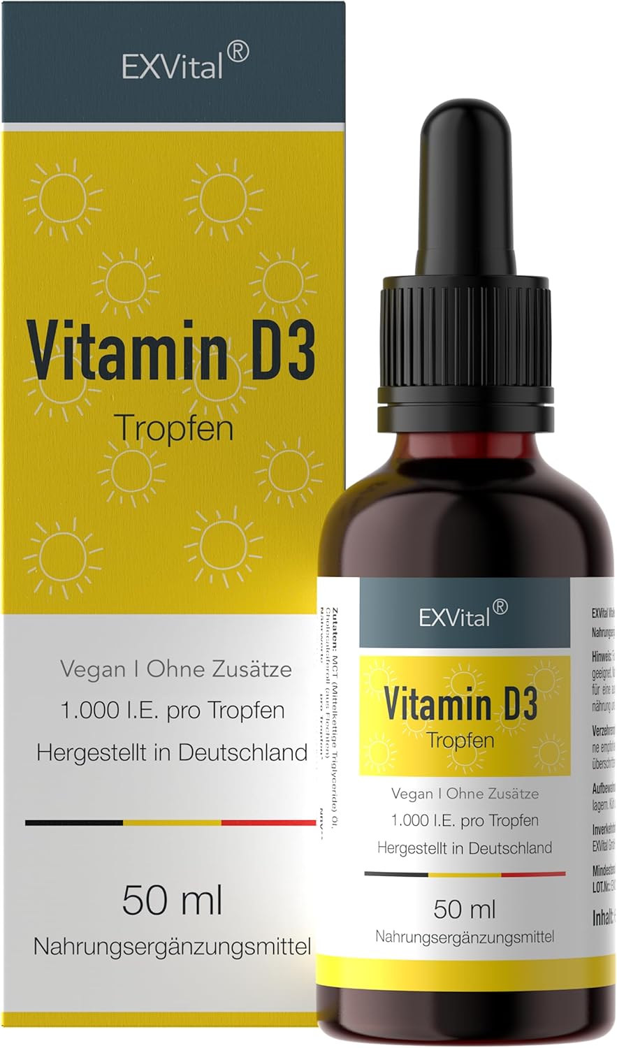 EXVital VitaHealth Exvital vitamín D3 1000 IU na kvapku 50 ml Exp.: 2026+