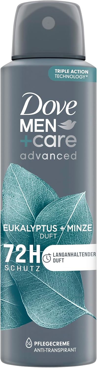 Dove Men+Care Advanced sprejový dezodorant s eukalyptom a mätou 150 ml