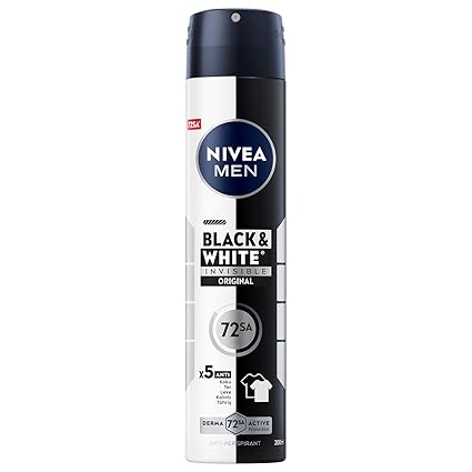 NIVEA MEN Deodorant v spreji Black & White Invisible 200ml
