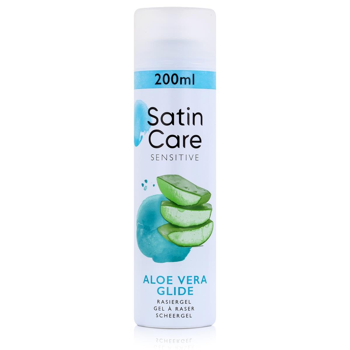 Gillette Satin Care Sensitive Skin gél na holenie pre ženy, 200 ml