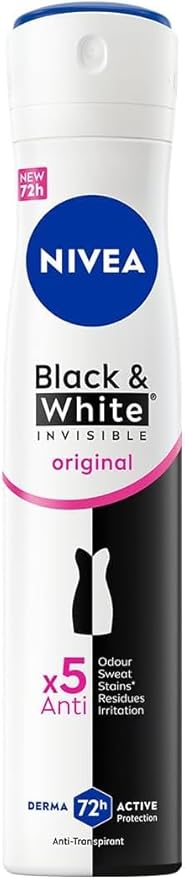 NIVEA DÉODORANT SPRAY BLACK & WHITE ORIGINAL 200ML