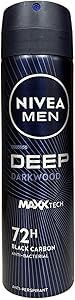 Nivea Men Deep Black Dry & Clean antiperspirant dezodorant 150 ml