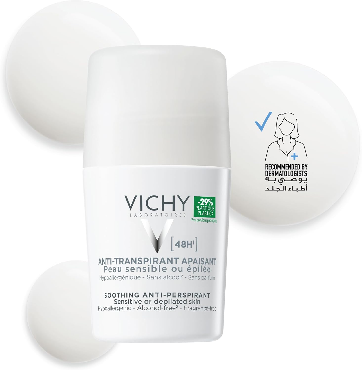 Vichy Deo antiperspirant roll-on pre citlivú pleť 48h 50 ml