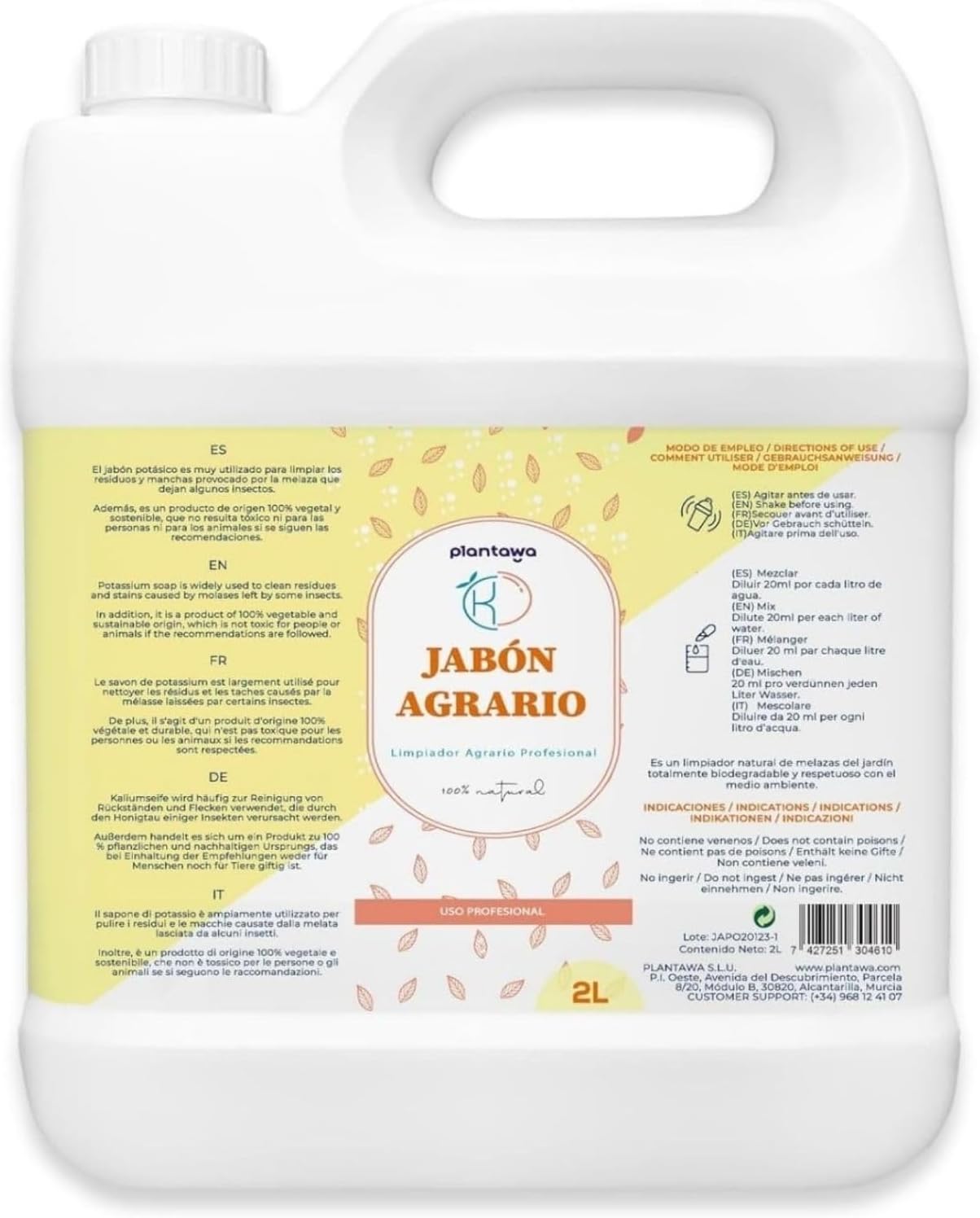 PLANTAWA Draselné mydlo 2l