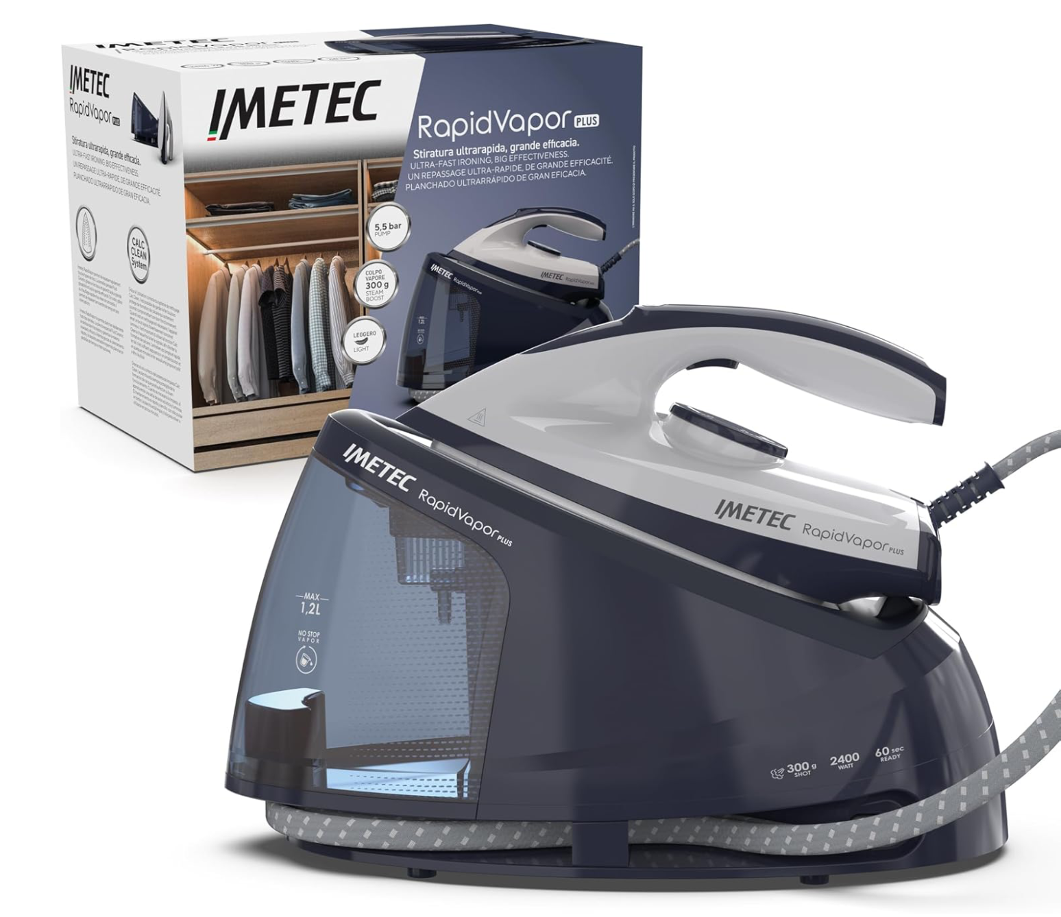 Cecotec Imetec Rapidvapor Plus – parná stanica / model 9044, bez krabice a prislusenstva