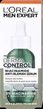 L'ORÉAL PARiS MEN EXPERT Pleťové sérum na akné Derma Control Niacinamide, 30 ml