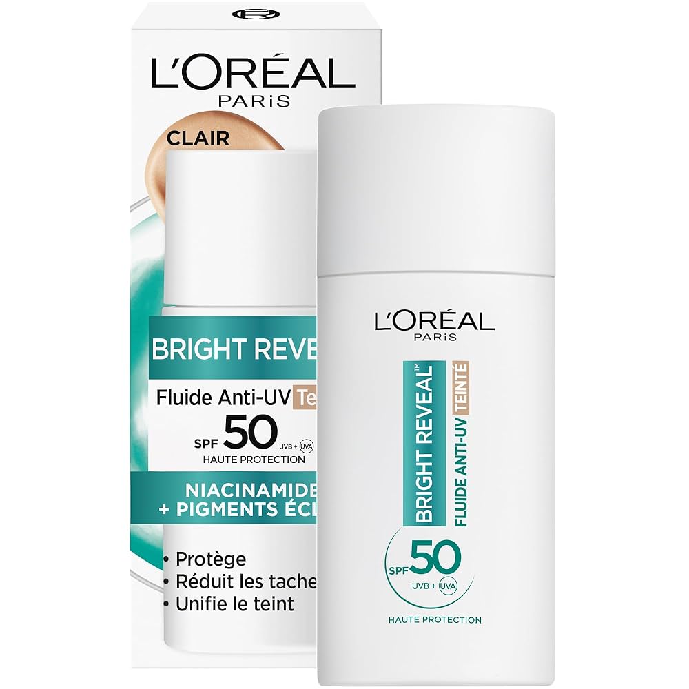 L'Oréal Paris - Fluid UV SPF50+ - Bright Reveal Odtieň: transparentný - 50 ml