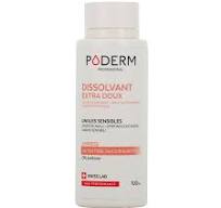 PODERM Extra jemný odlakovač na nechty - bez acetónu 100ml