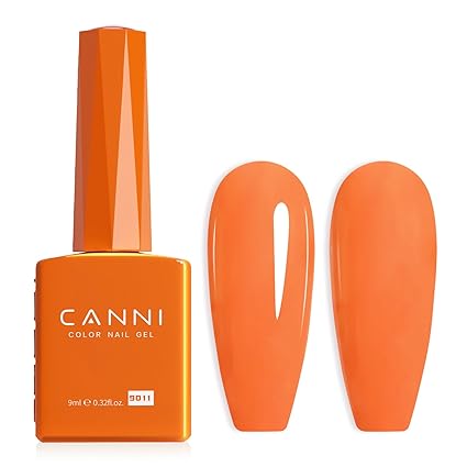 CANNI Orange gélový lak na nechty svetlooranžový UV/LED 9ml odtieň 9011