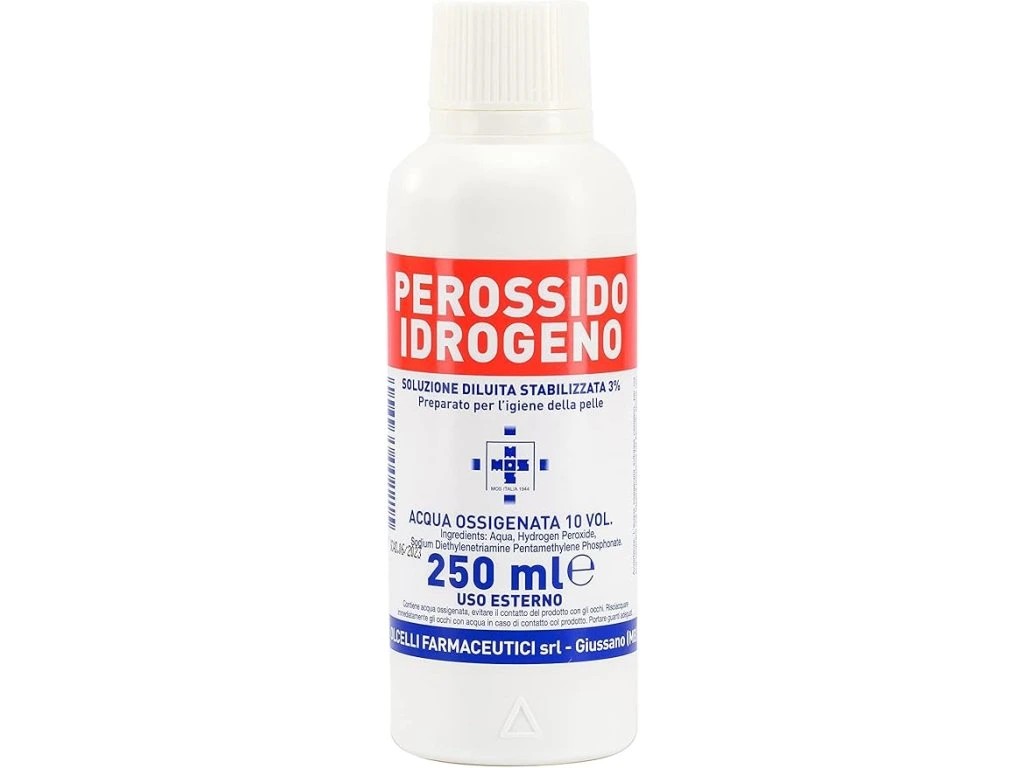 Olcelli Farmaceutici Roztok peroxidu vodíka zriedený v čistenej vode 3% 250 ml