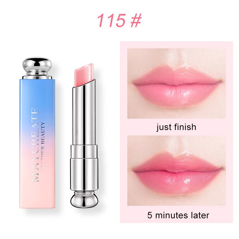Nový upgrade Gradient Lipstick Hydratační a dlouhotrvající balzám na rty měnící barvu Voděodolný odtieň 115