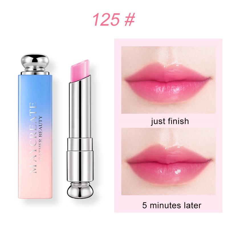 Nový upgrade Gradient Lipstick Hydratační a dlouhotrvající balzám na rty měnící barvu Voděodolný odtieň 125