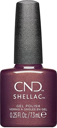 CND Shellac UV lak na nechty Purplexity - č. 474 s trblietkami 15ml