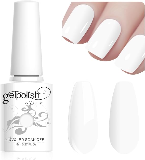 Vishine L046 biely gélový lak, 8ml