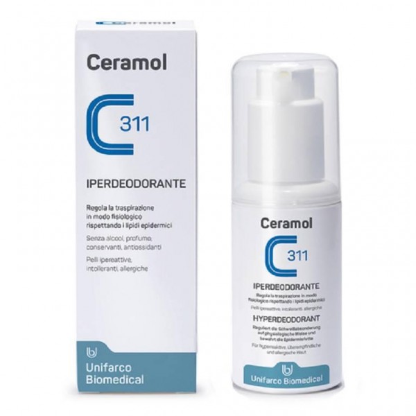 Ceramol 311 Hyperdeodorant, bez vône - 75 ml