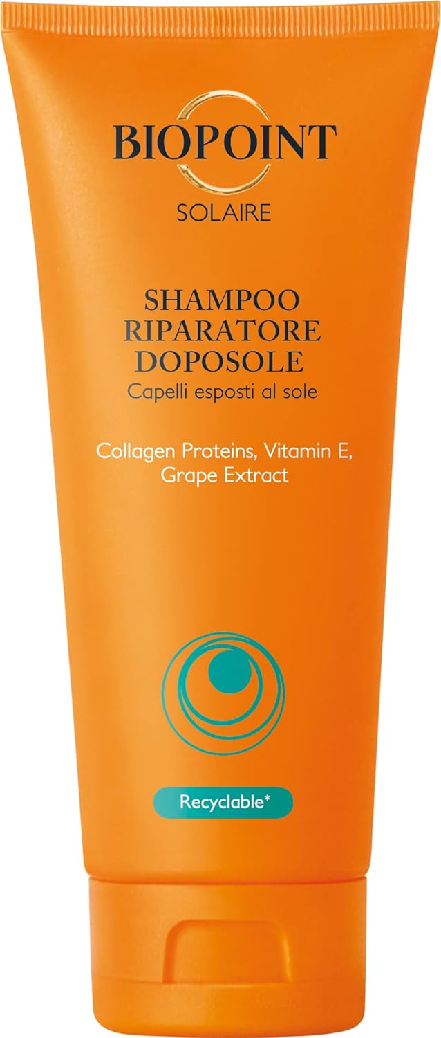 Biopoint Solaire - Obnovujúci šampón po opaľovaní pre suché a poškodené vlasy 200 ml