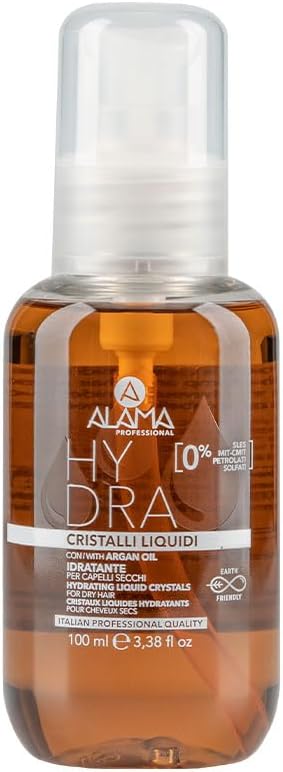 Alama Professional Hydra hydratačné tekuté kryštály s arganovým olejom pre suché vlasy 100ml