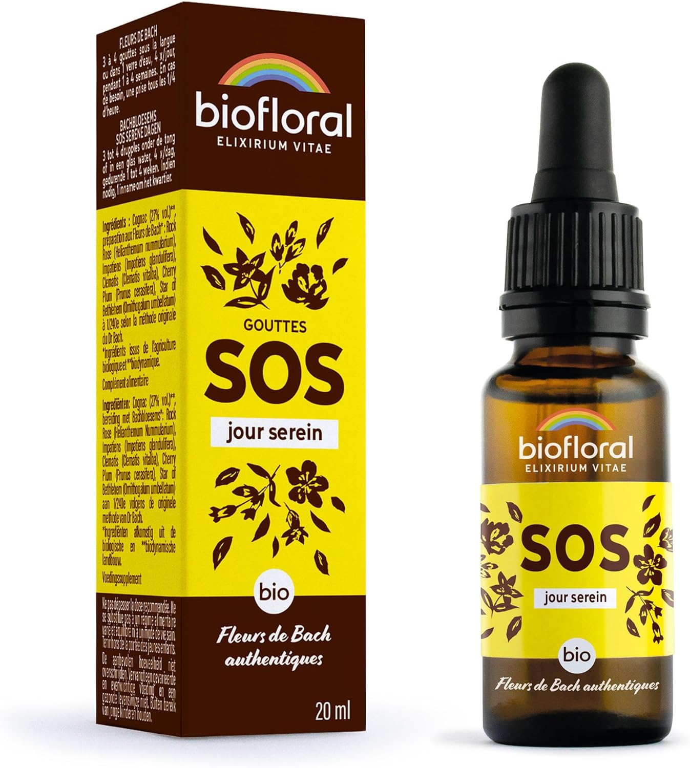 BIOFLORAL - SOS Záchrana tichej noci - Organické kvapky 20 ml
