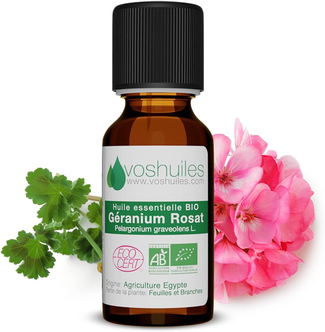Voshuiles - Esenciálny olej z Geranium Rosat 20 ml