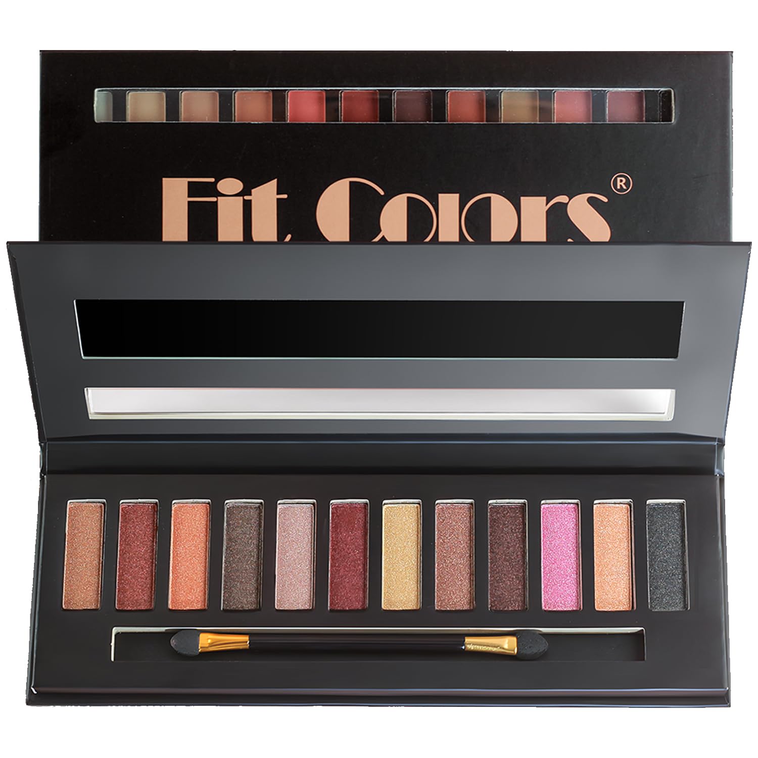Fit colors 12-farebná paleta očných tieňov Naked Nude 12 g ES12