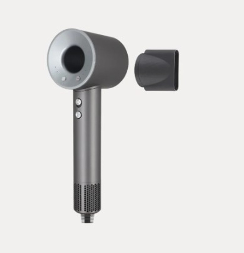 Milo Basic Ionic fén na vlasy, bez nadstavca, sivý