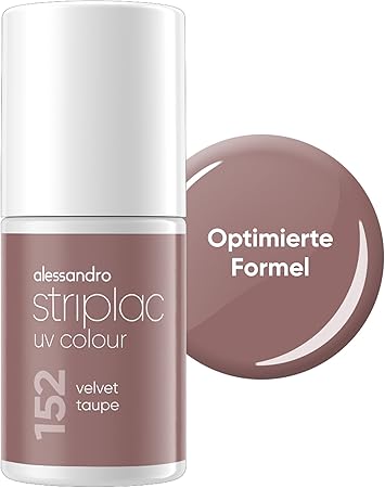 Alessandro Striplac UV lak na nechty 152 Velvet Taupe sivo-béžový, 5 ml