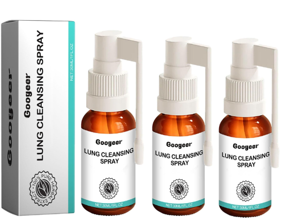 Googeer sprej na čistenie pľúc 3x30 ml
