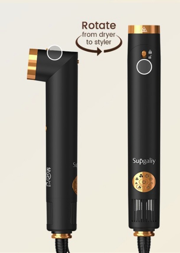 SUPGALIY Sušič vlasov, čierna LS-H008