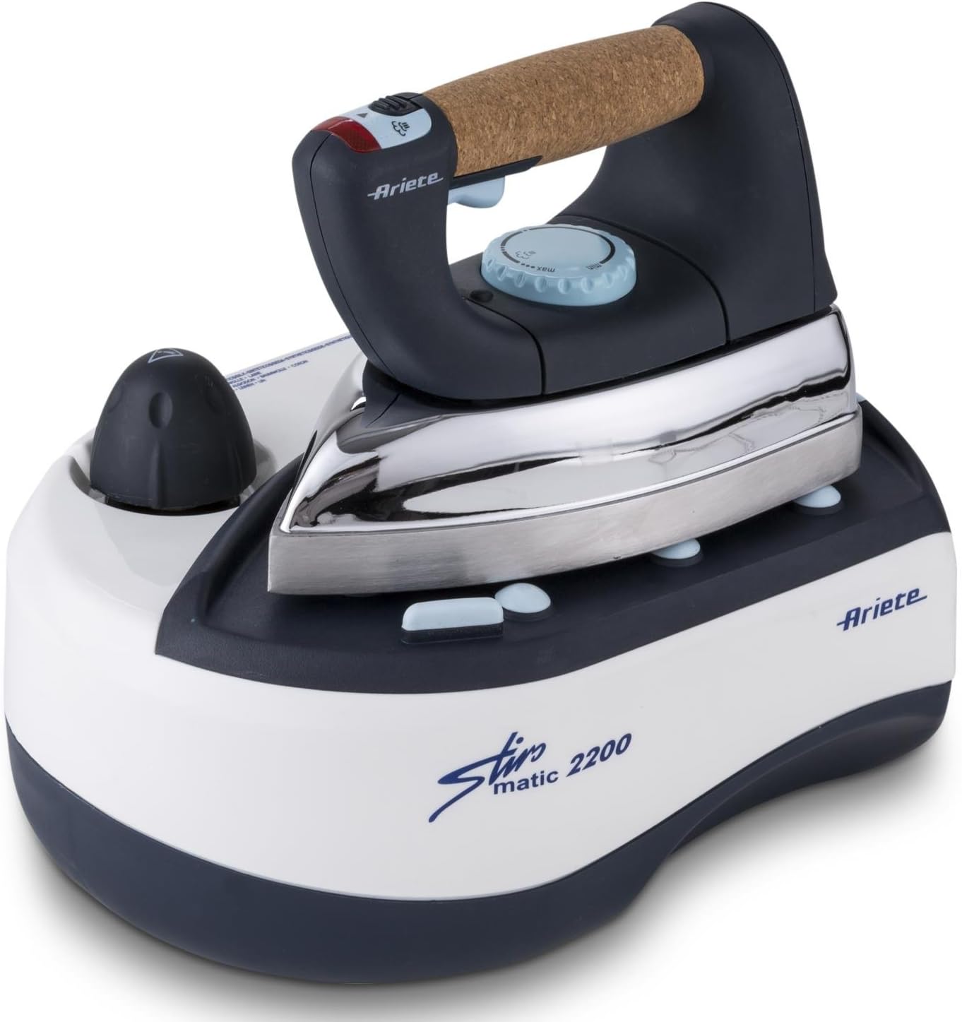 Ariete 6257/01, 2000 W, Hliníková žehliaca plocha, bielo modrá